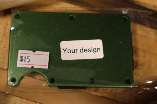 Custom engraved metal wallets