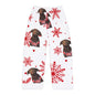 Men's Holiday Pajama Pants — Chocolate Lab Snowflake All-Over Print