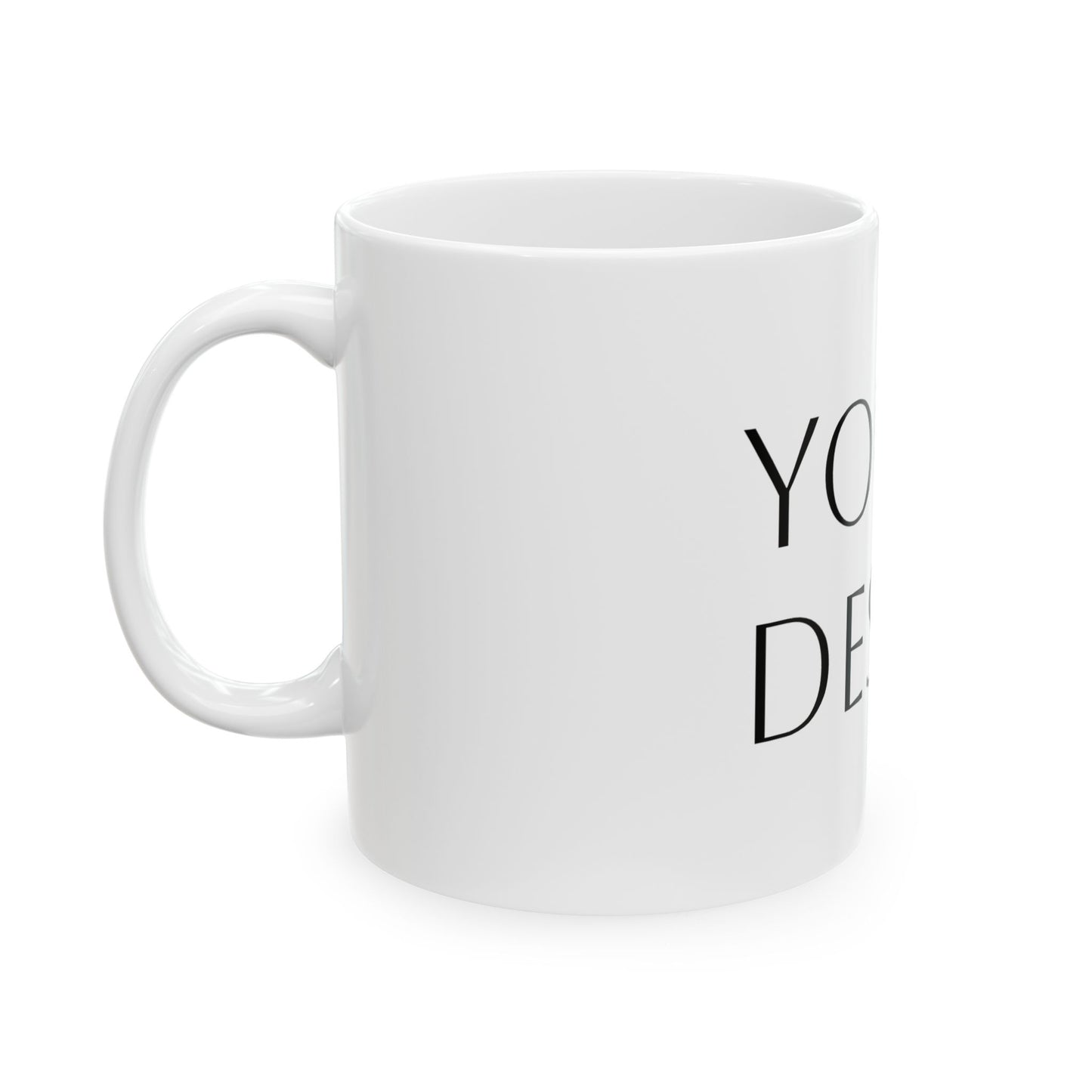 Ceramic Mug — Customizable 11oz/15oz White Coffee Cup