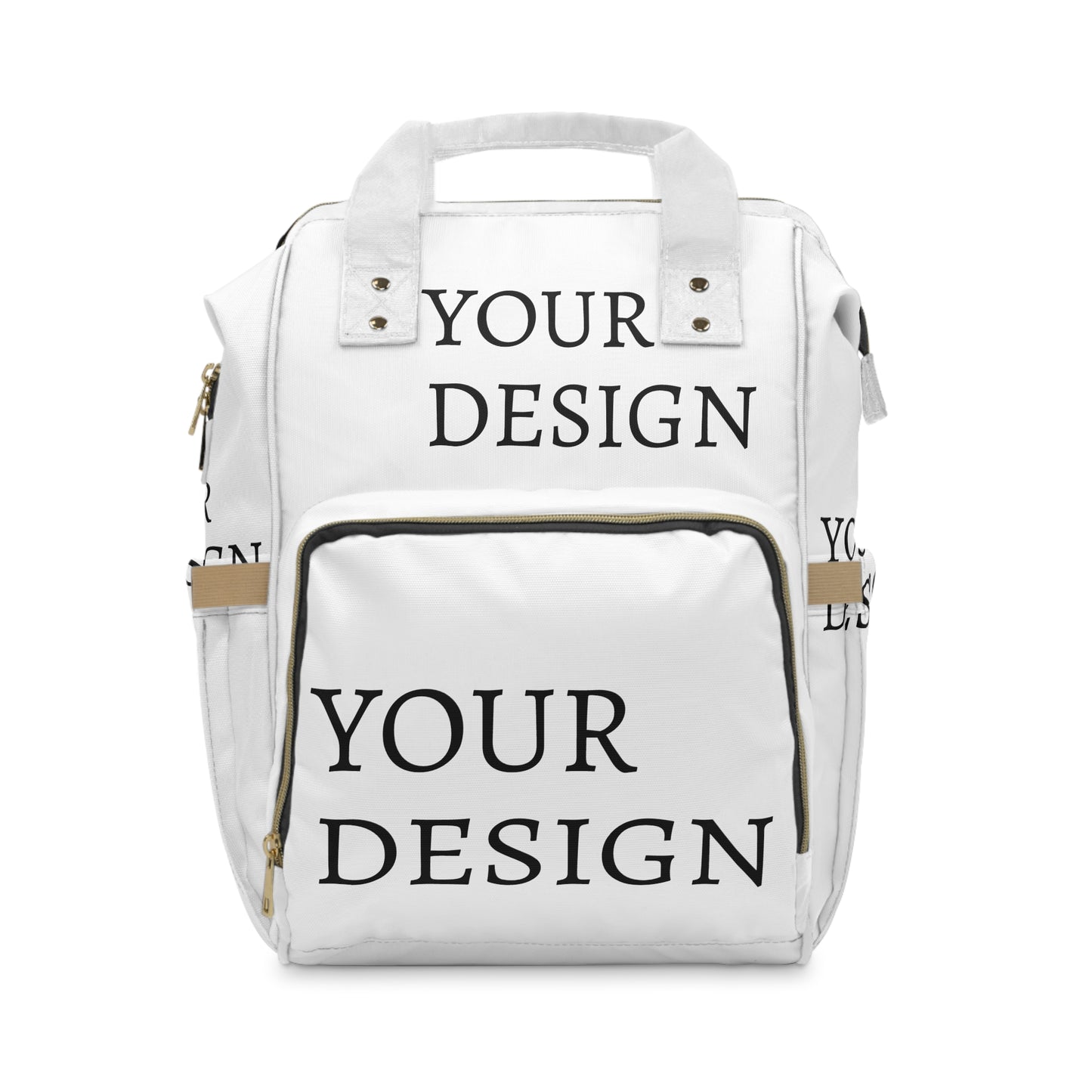 Multifunctional Diaper Backpack — Personalized Baby Travel Organizer with Insulated Bottle Pockets