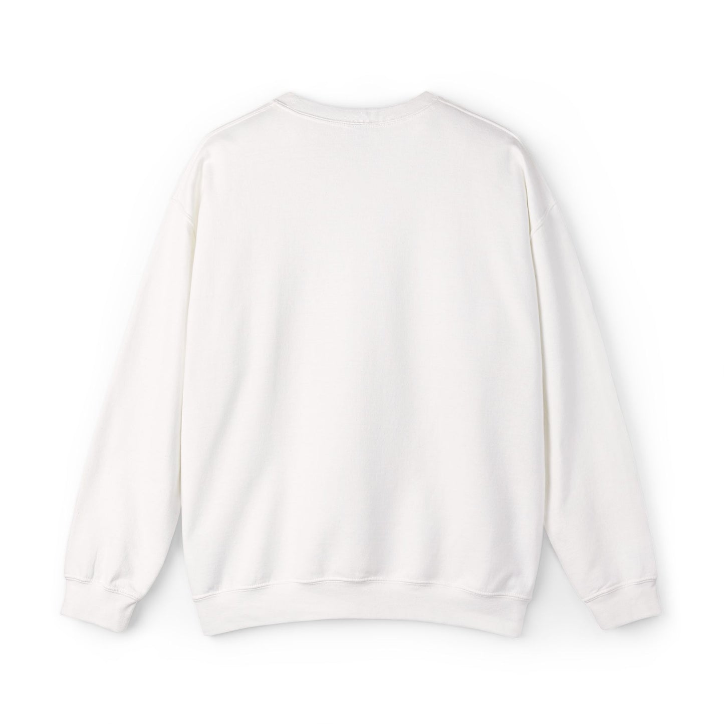 Minimalist Micro-Text Crewneck Sweatshirt — Subtle Chest Script