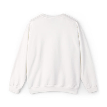 Minimalist Micro-Text Crewneck Sweatshirt — Subtle Chest Script