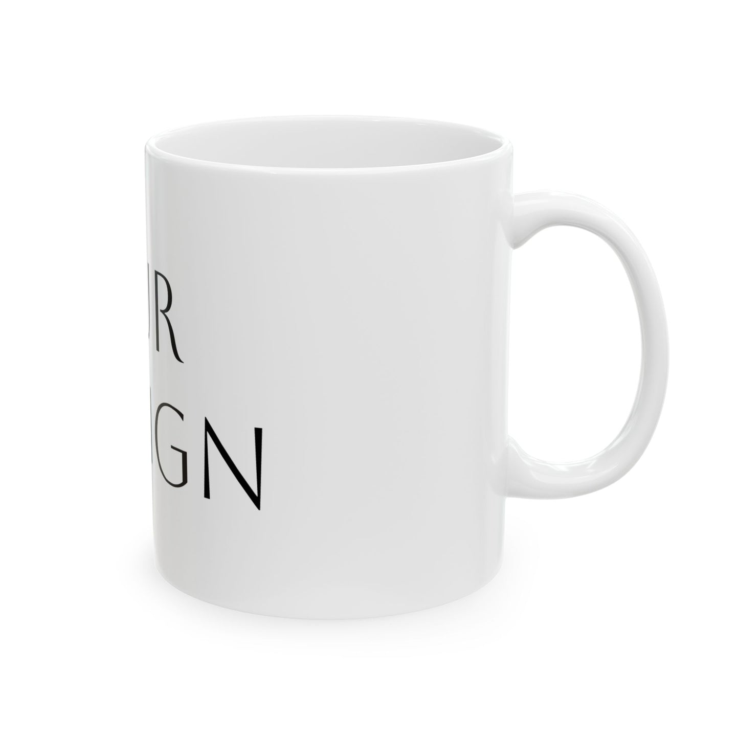 Ceramic Mug — Customizable 11oz/15oz White Coffee Cup