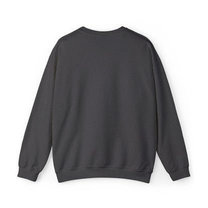 Minimalist Micro-Text Crewneck Sweatshirt — Subtle Chest Script