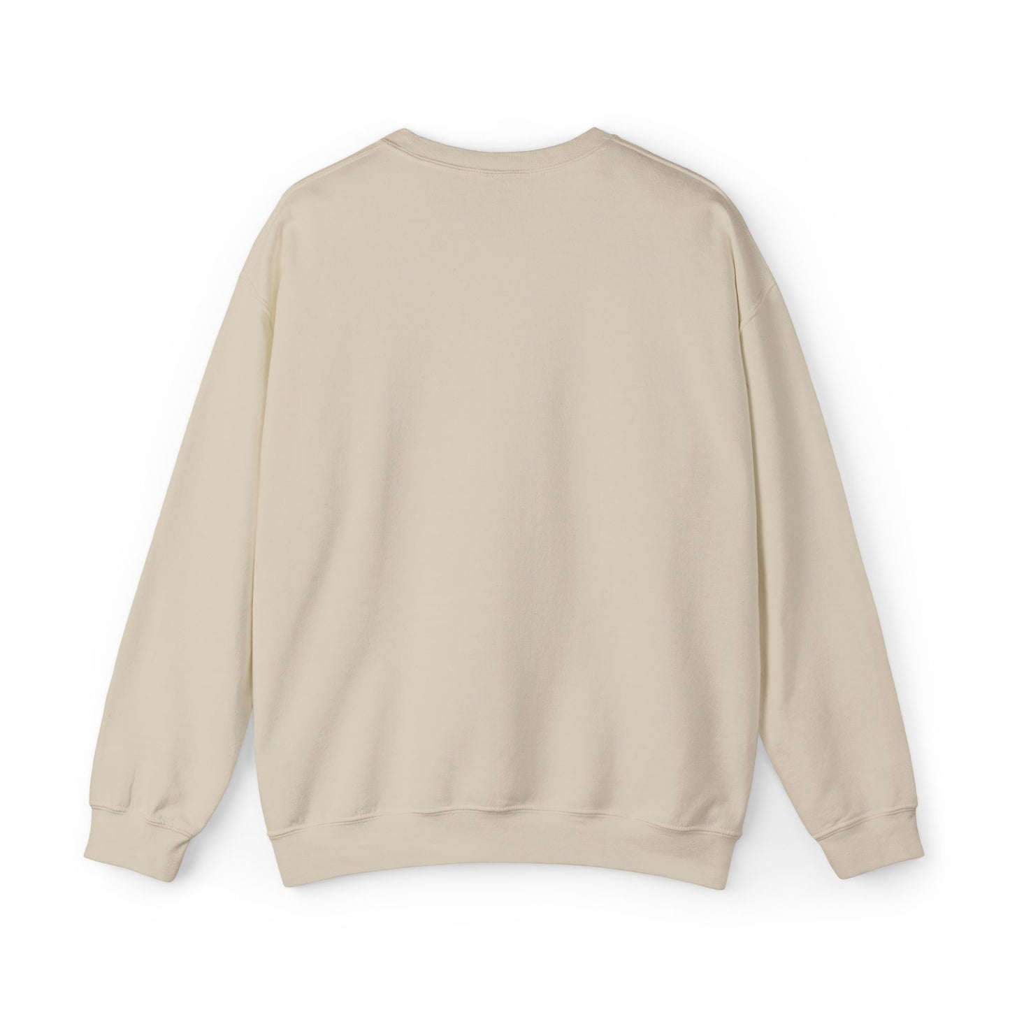 Minimalist Micro-Text Crewneck Sweatshirt — Subtle Chest Script