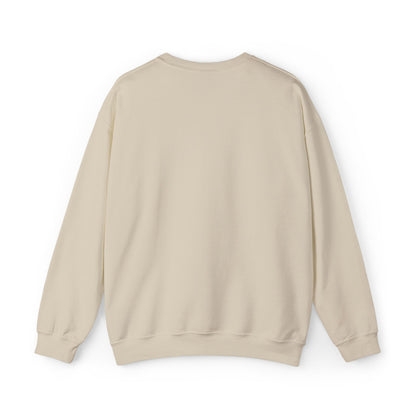 Minimalist Micro-Text Crewneck Sweatshirt — Subtle Chest Script