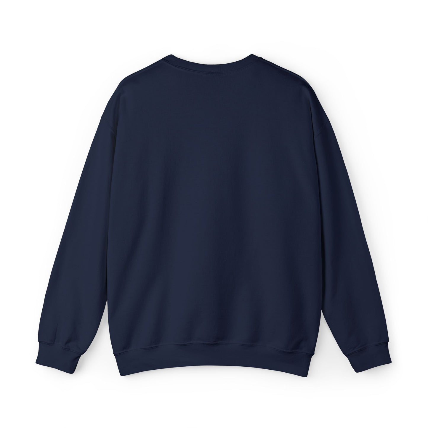 Minimalist Micro-Text Crewneck Sweatshirt — Subtle Chest Script