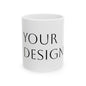 Ceramic Mug — Customizable 11oz/15oz White Coffee Cup