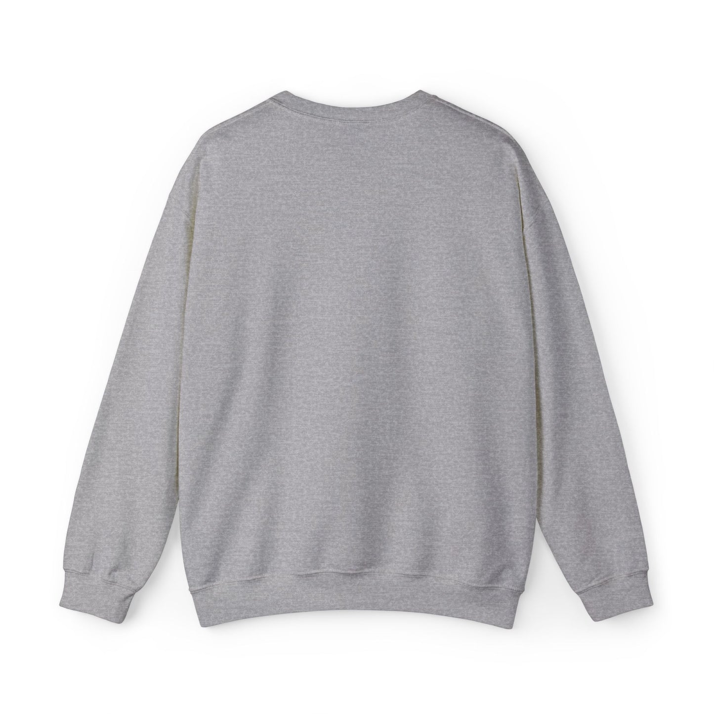 Minimalist Micro-Text Crewneck Sweatshirt — Subtle Chest Script