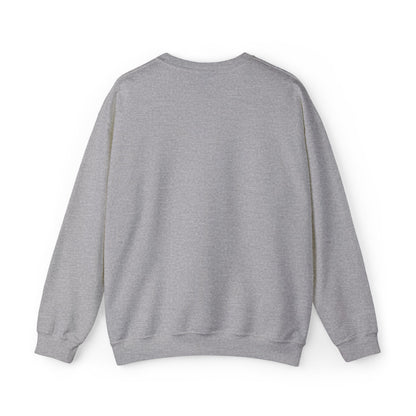 Minimalist Micro-Text Crewneck Sweatshirt — Subtle Chest Script