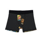 Cartoon Twin Faces Men's Boxer Shorts — Funny Pop Art Face Print