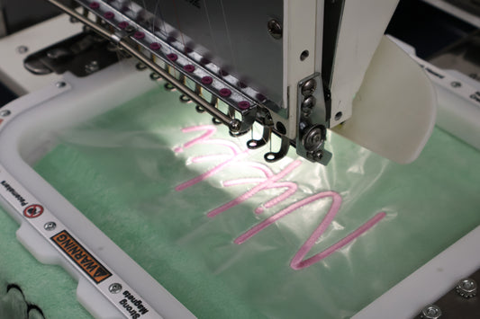 Embroidered Personalized Bunny Plush – Custom Handmade Keepsake