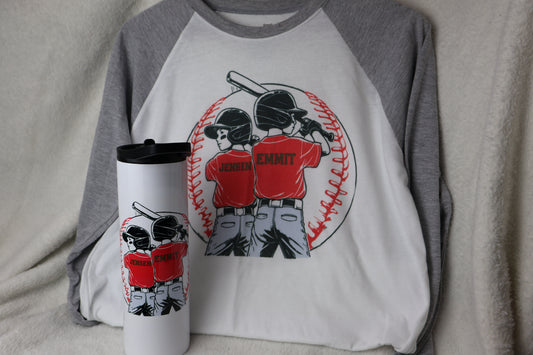 Custom Baseball family Raglan Shirt