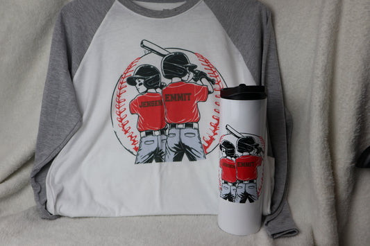 Custom Baseball family Raglan Shirt