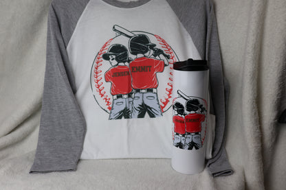Custom Baseball family Raglan Shirt