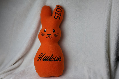 Embroidered Personalized Bunny Plush – Custom Handmade Keepsake